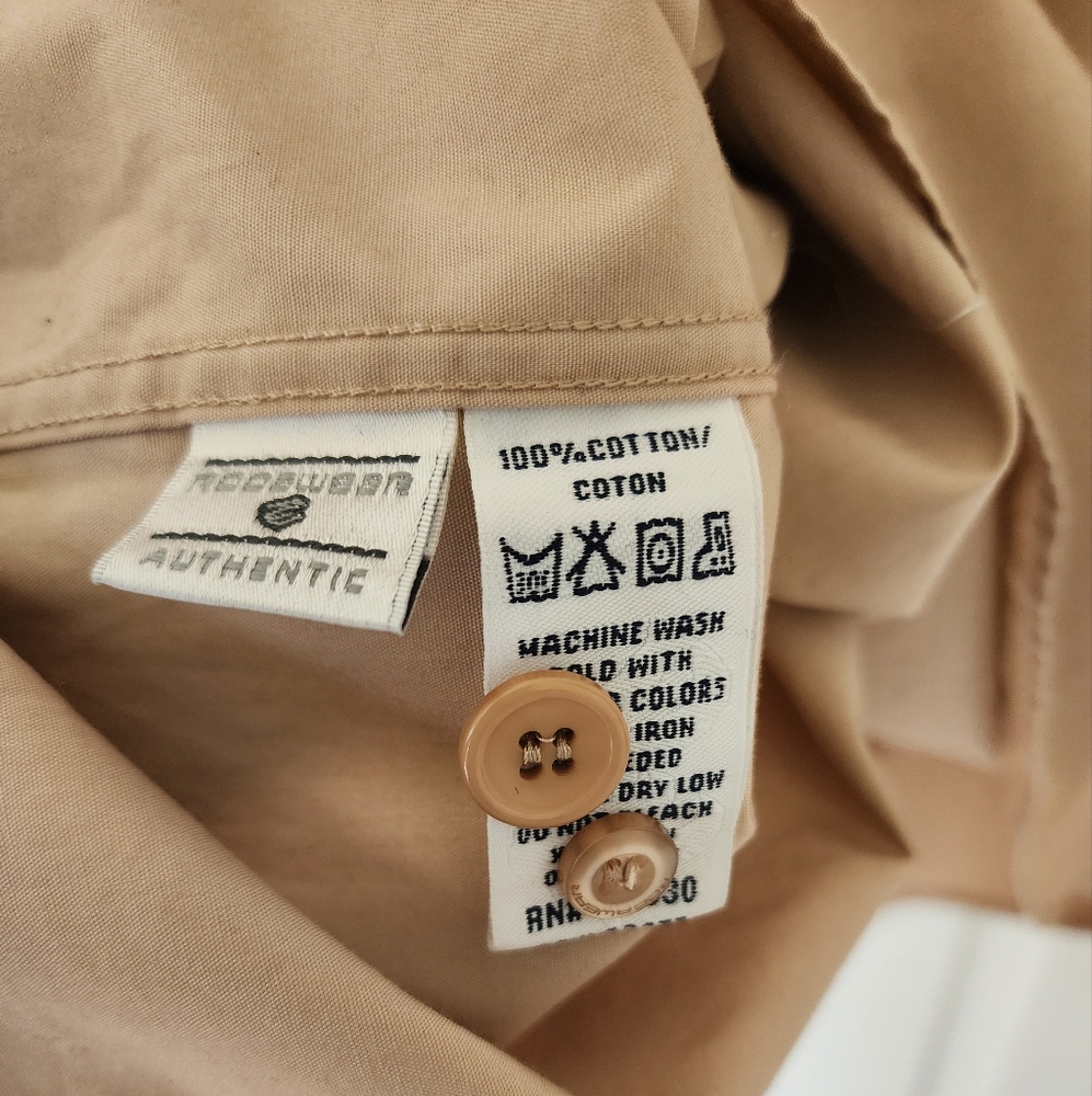 Rocawear Beige Button-Up Shirt with Stripes - Picture 9 of 9
